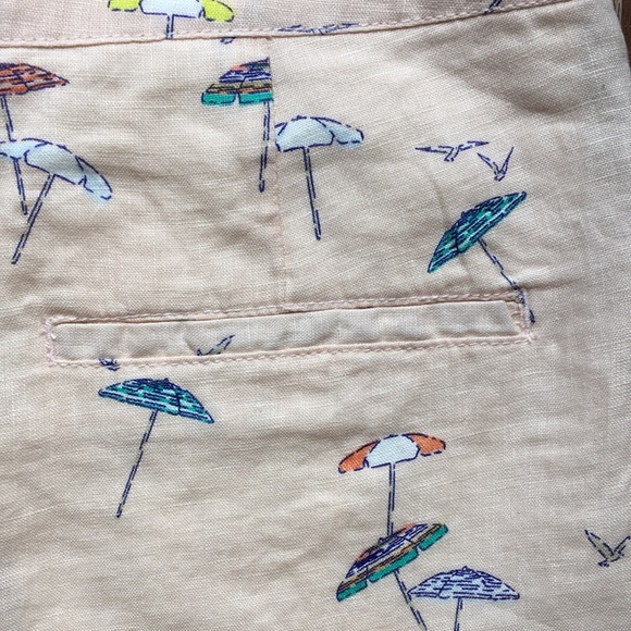 BOGO C&C California beach umbrella linen shorts 6 small - Picture 5 of 6